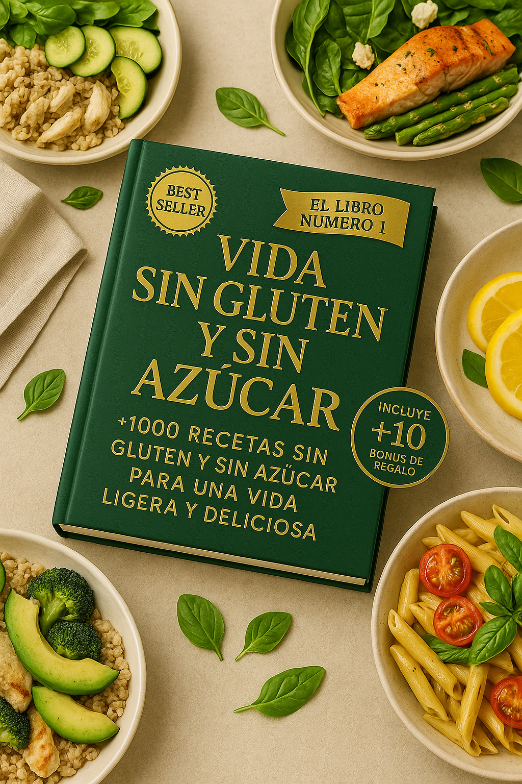 Vida Sin Gluten y Sin Azúcar + 10 bonus de regalo 🎁🎁